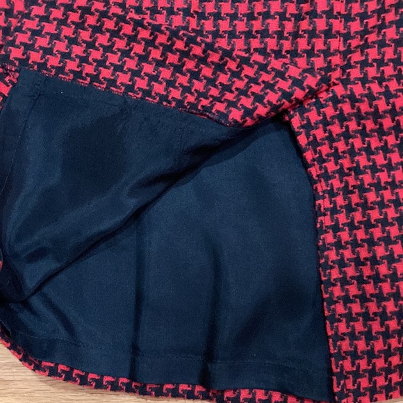 Pino for Candore, Size 10 Red/Black Jacquard Plaid 30% Wool 70% Rayon. Excellent - Picture 13 of 14